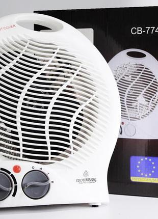Тепловентилятор с терморегулятором и таймером crownberg cb 7746 220v/2000w (8)