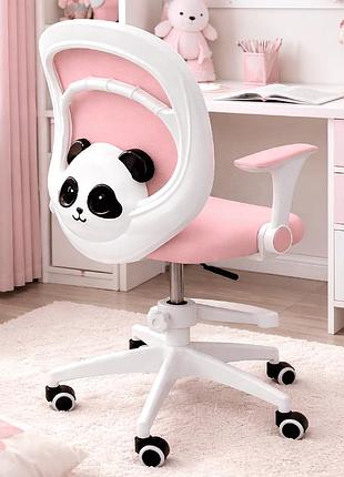 Кресло вращающееся детское с подставкой для ног perfect kids panda pink perfect home розовый (pfh-092111)