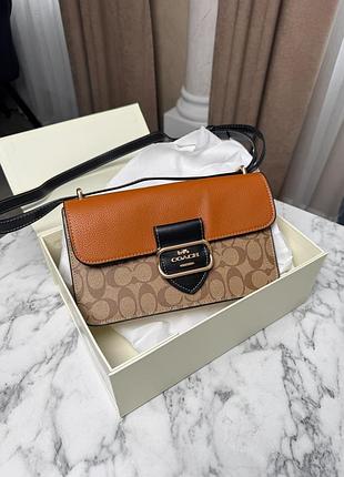 Coach morgan shoulder bag signature canvas