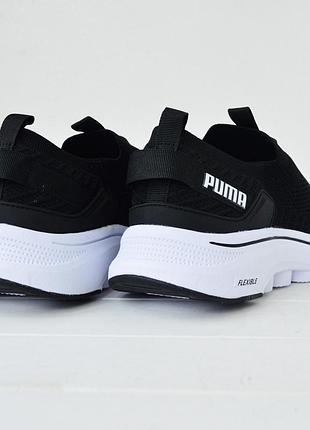 Puma black white мокасини 2