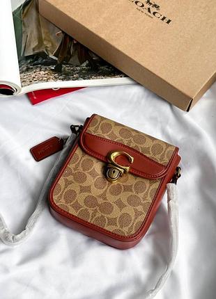 Coach tall studio crossbody in signature canvas [крафтова коробка]