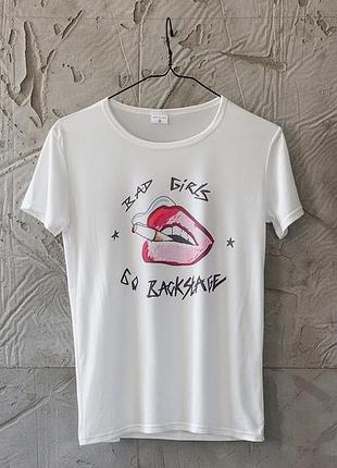 Женская футболка bad girls white