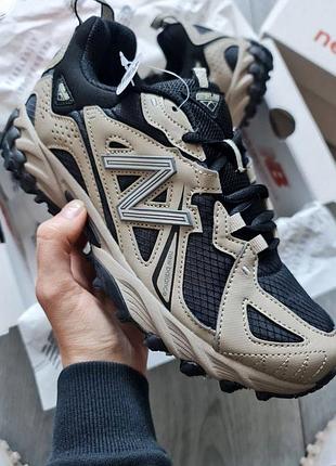 Кроссовки new balance 610 gold black (черно/золотые)