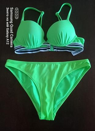 Роздільний купальник primark з подвійною тканиною на ліфі та плавках тканина еластична тягнеться "масло" ліф з push-up