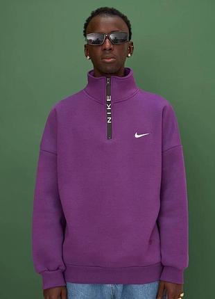 Свитшот nike zip фиолетовый
