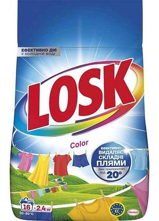 Стиральный порошок 2.4кг ручн/автом color тм losk