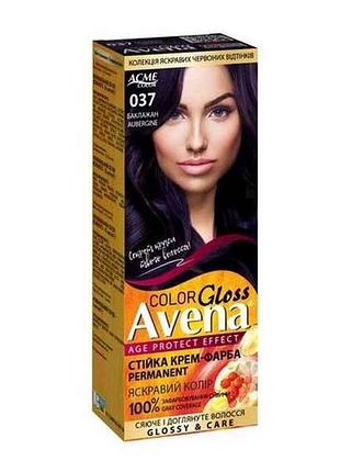 Крем-краска gloss color 037 баклажан тм avena