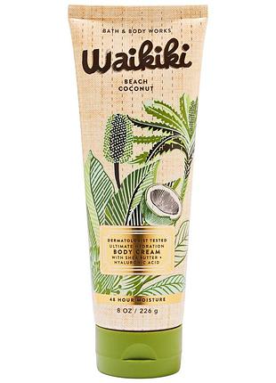 Парфумований крем для тіла bath & body works waikiki beach coconut cream