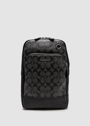 🦁 coach gotham pack in signature canvas