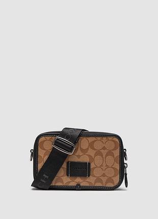 🦁 coach wyatt crossbody bag in signature canvas sand