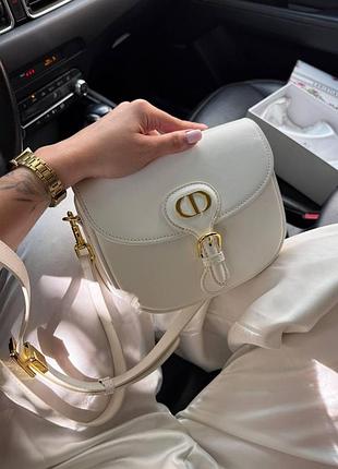 Dior bobby bag cream smooth skin (оригінальна коробка)