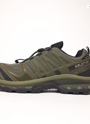 Salomon xa forces gore-tex хаки с черным