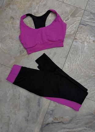 Костюм женский для зала спорта топ и лосины oysho calzedonia zara mango victoria secret zara mango h&m tezenis asos
