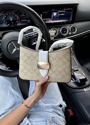 Coach eliza shoulder bag in signature canvas