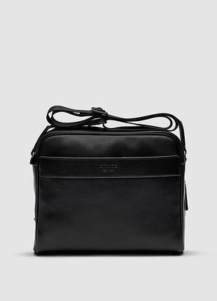 🦁 coach charles camera crossbody messenger bag smooth skin black