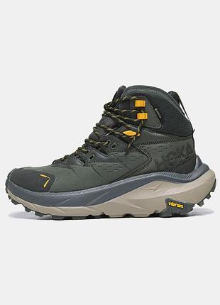 Hoka one one kaha 2 high gore tex 'duffel bag green radiant yellow' 1123155-dbryl