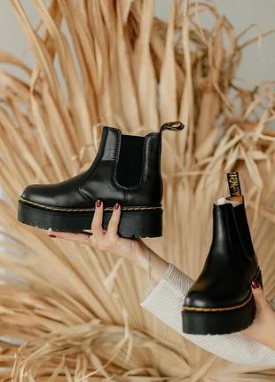 Черевики dr.martens jadon chelsea black (lux)