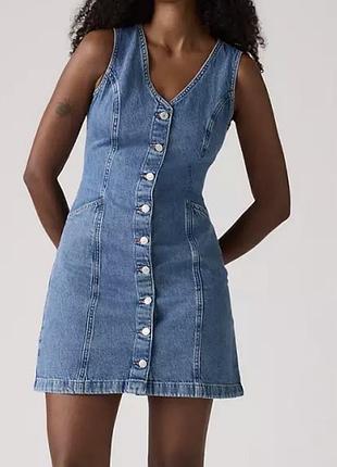 Levi’s джинсовий сарафан сукня на ґудзиках, новий з біркою, s/m