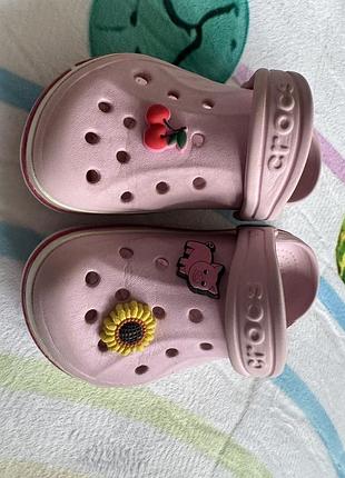 Crocs bayaband clog bubble (рожеві)  крокси розмір 8