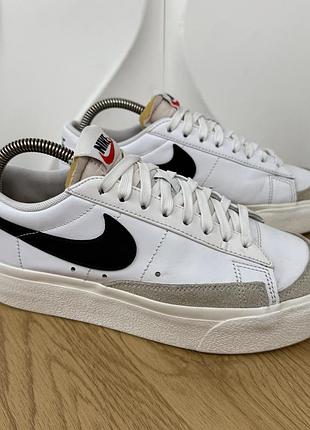 Оригінальні шкіряні кросівки nike blazer low platform