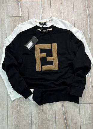 Fendi чоловічий брендовий світшот батнік кофта реглан