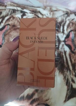 Avon black suede intense