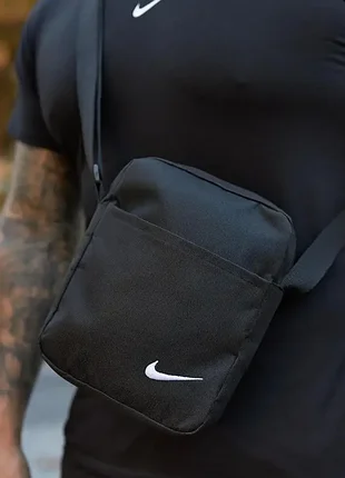 Сумка мессенджер борсетка через плечо черная спорт nike