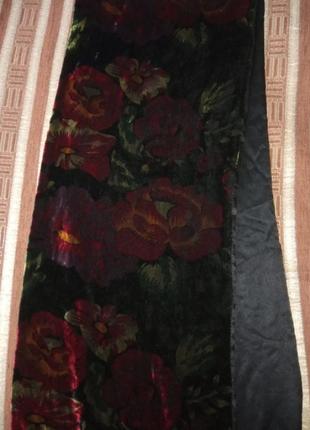 Шарф бархатный винтажный