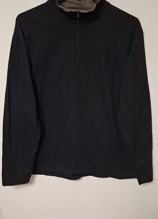 Кофта чоловіча на замку чорна atlas for men, розмір xl