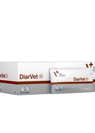 Vetexpert diarvet таблетки для лечения диареи у котов и собак диаррет