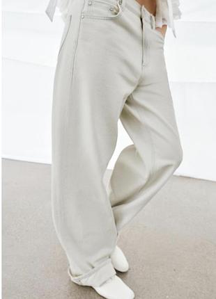 Джинси zw collection baggy із середньою посадкою розмір 38