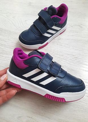 Кожаные кроссовки adidas tensaur на липучках кросівки