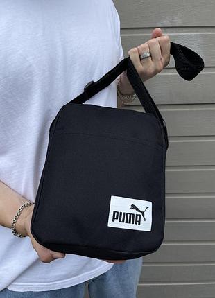 Спортивная сумка мессенджер борсетка черная puma