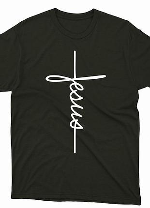 Футболка с христианским принтом крест, иисус, jesus. fh-1