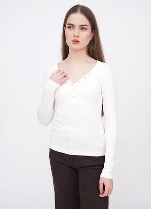 Жіночий білий лонгслів equilibri