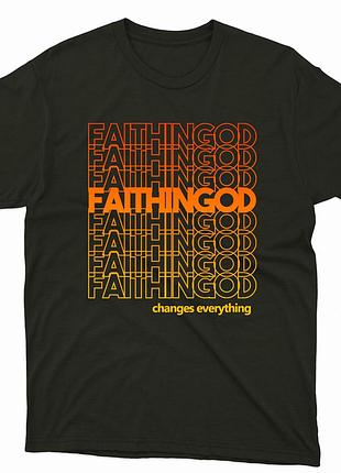 Футболка с христианским принтом faithingod, вера в бога. fh-1