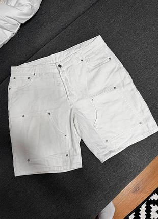 Шорты мужские белые короткие sumwon, размер l - xl.