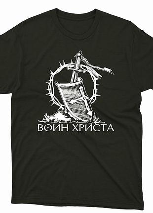 Футболка с христианским принтом воин христа. fh-1