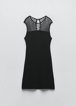 Сукня жіноча zara чорна вʼязана сукня с