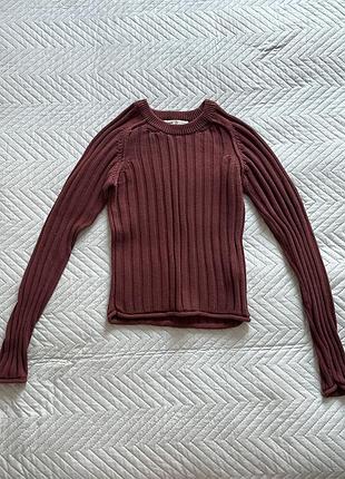 Светр бургунді pull&bear 3