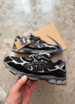 Стильные кроссовки asics gel-nyc graphite grey black