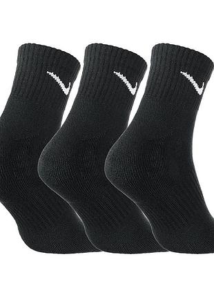 Шкарпетки чоловічі nike u nk everyday cush ankle 3pr (sx7667-010)