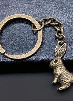 Брелок винтажный заяц, кролик, bunny vintage