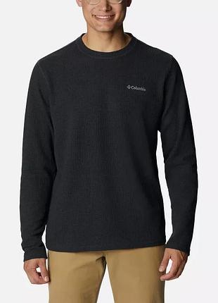 Чоловіча кофта columbia sportswear pine peak ii waffle long sleeve crew світшот