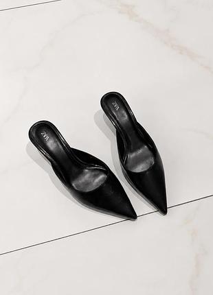 Туфлі мюлі zara