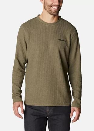 Чоловіча кофта columbia sportswear pine peak ii waffle long sleeve crew світшот