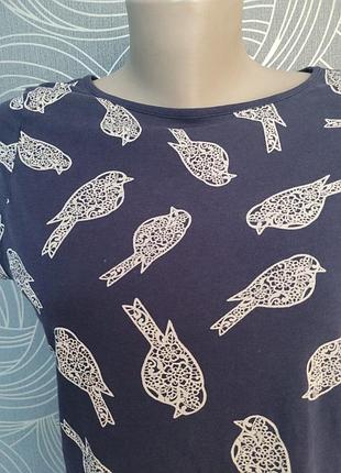 Бавовна 100% 🐦 🐦 🐦 пташки класна модна футболка 🐦 🐦 🐦