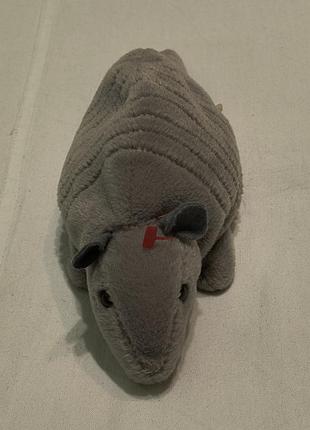 The beanie babies collection ty 1995 - tank the armadillo - мягкая плюшевая винтажная редкая -броненосец -22 см