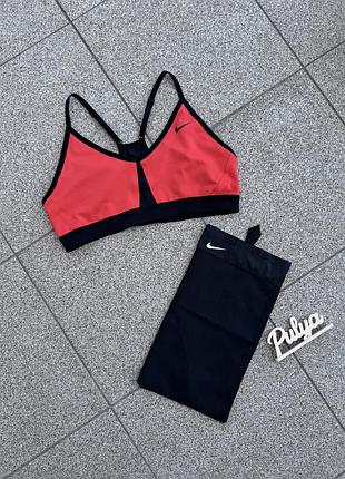 Топ спортивний оранжевий nike pro + сумочка сітка для зберігання