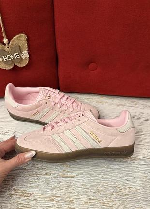 Кожаные фирменные кроссовки adidas gazelle 38 2/3р.